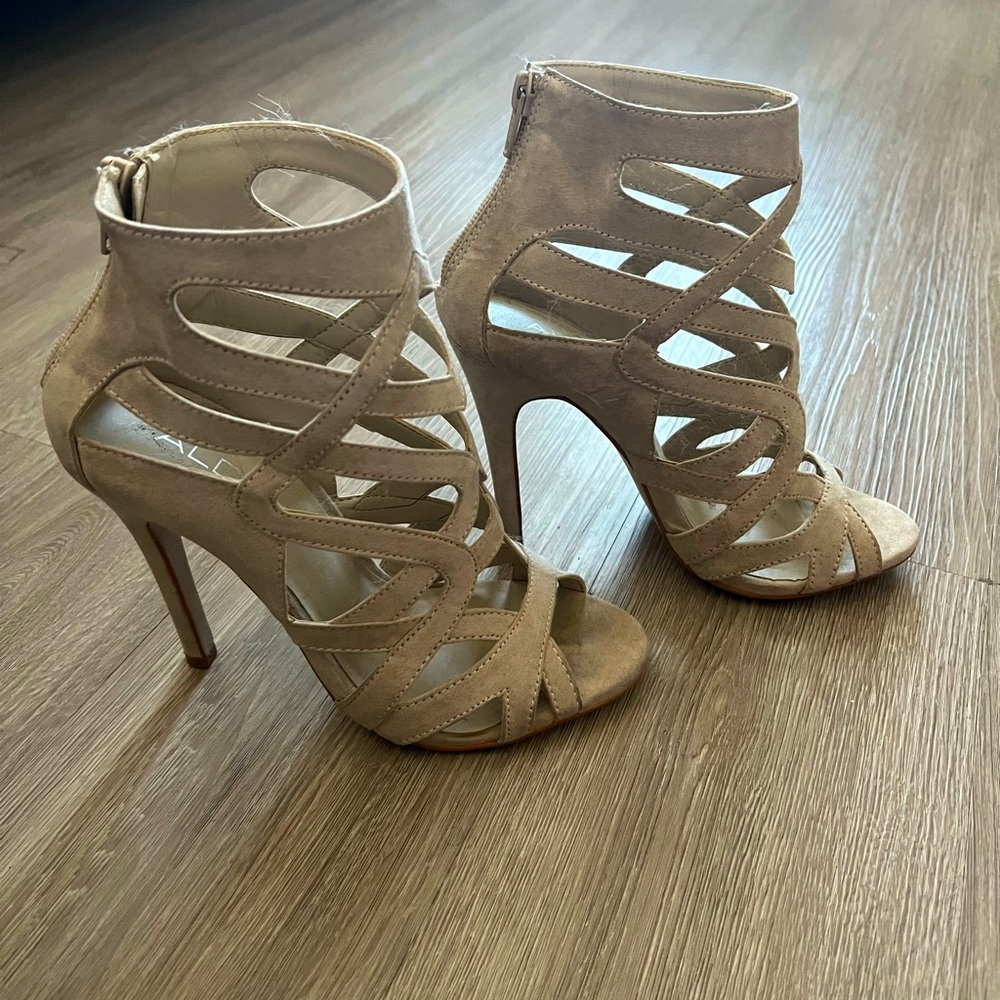 Grey Aldo Heels